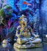 Fish Tank Retro Decorations Ganesh Buddha Statue Aquarium Ornaments Landscape Fish Bowl Ancient Buddha Statue Decor Resin
