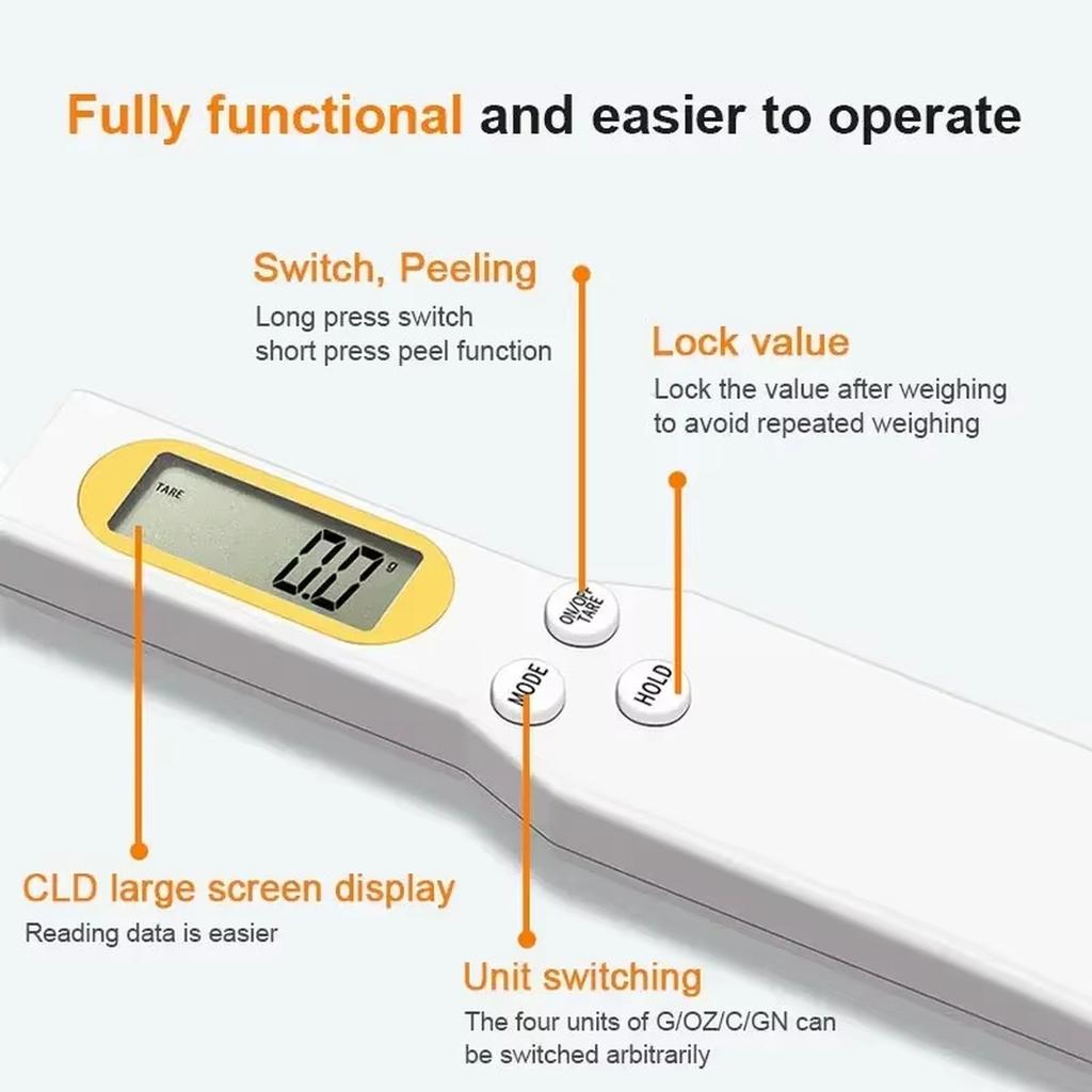Digital Measuring Spoon Scale Precision Gram Scale Household Kitchen Baking Weight Scale