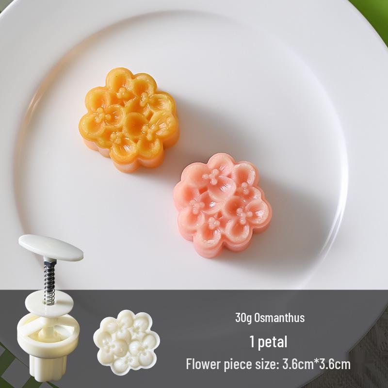 30g/50g Mung Bean Cake Mold 3D Embossing Mooncake Imprinter Pastry Baking Tool