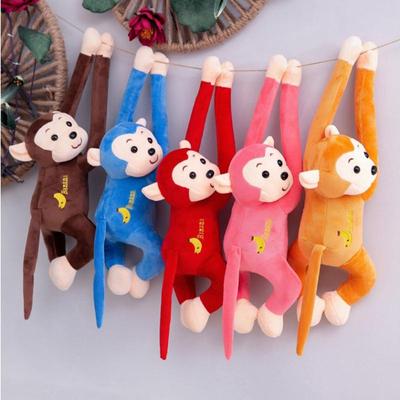 Uzun Kollu Maymun Peluş Oyuncaklar Çizgi Film Şempanze Doldurulmuş Bebek Doğum Günü Çizgi Film Hediyesi Çocuklar Kızlar Erkekler için Boyut 45cm