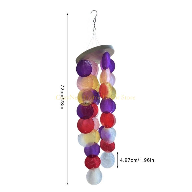 

Прибрежные стили Декоры Яркие красочные каписские ракушки Музыка ветра для внутренней и наружной атмосферы Подвесные украшения