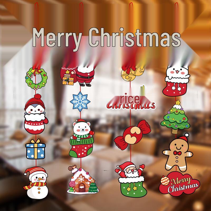 

Рождественские мультяшные бумажные подвесные украшения