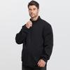 Debenzer Men's Plus Size Casual Knit Stand-Collar Jacket