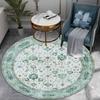 Mandala-Druck Runder Teppich Nordisch Modern Wohnzimmer Rutschfester Teppich Couchtisch Fußmatte Schlafzimmer Bodenteppiche Erkerfenster Stuhlmatte