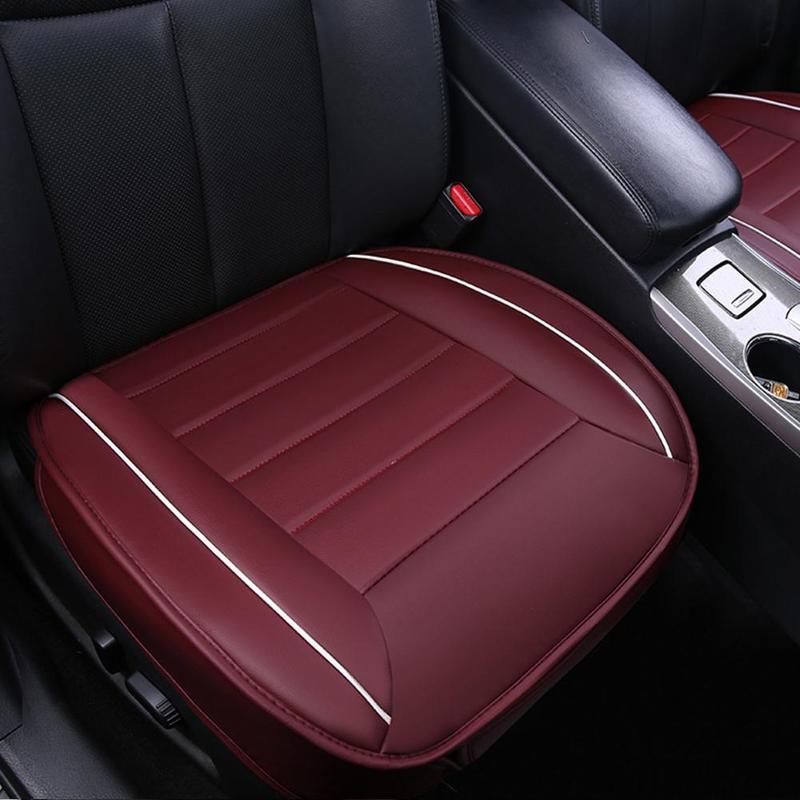 Four Season Universal Car Seat Cover PU Leather Seat Cushion Pad Mat Wear-resistant Waterproof Auto Chair Protector for Car SUV