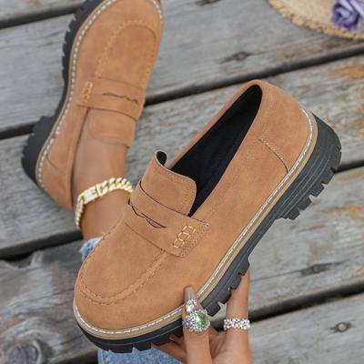Neue Große Dicken Sohle Damen Schuhe, klobige Absätze, Retro Low-Top Freizeit Einzelne Schuhe
