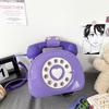 Geantă de umăr creativă Yogodlns pentru femei, în formă de telefon, geantă retro de designer din piele PU Poșete pentru telefon și geantă mică