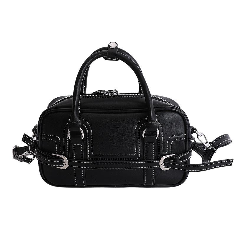 Han niche portable baguette bag women's 2026 spring new texture casual shoulder messenger bag