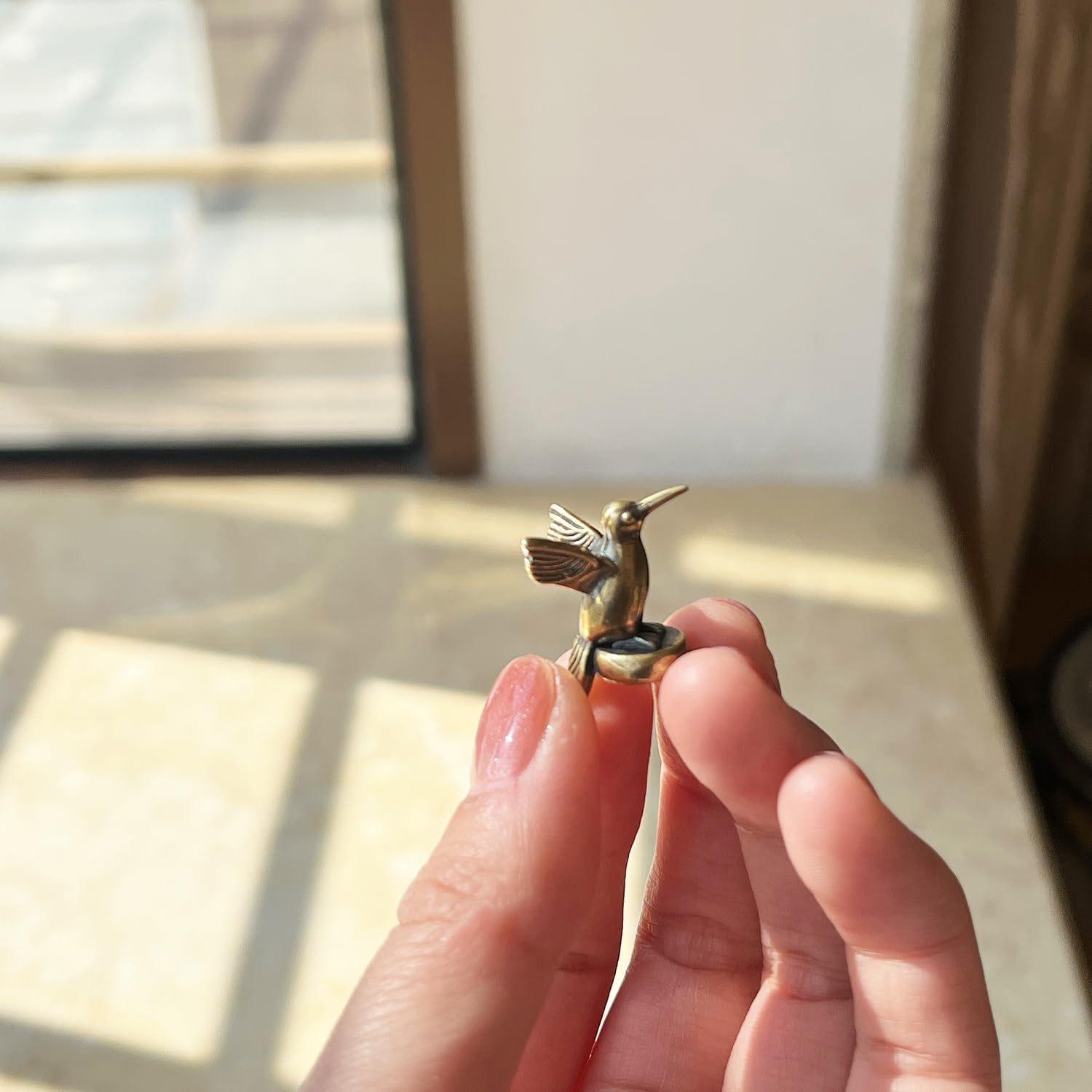 

1 шт. Латунные Головки Петель в Виде Зимородка, Декоративные Верхушки, Магнитные Головки Петель, Забавные Птичьи Подарки для Женщин, Мамы, Бабушки, Жены,