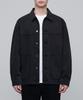 Relaxed Denim Chore Jacket [Washed Black]