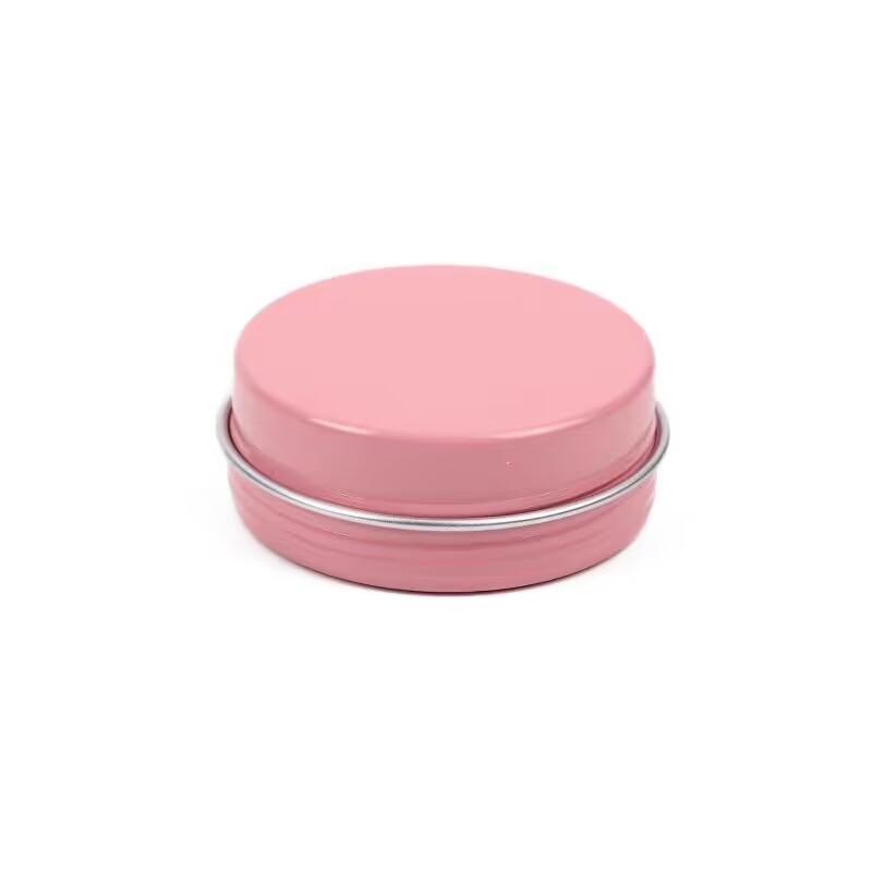 50pcs 25g Aluminum Tin Jars 25ml Pink Color Metal Container Cosmetic Face Eye Cream Packing Empty Can Lip Balm Candle Jar