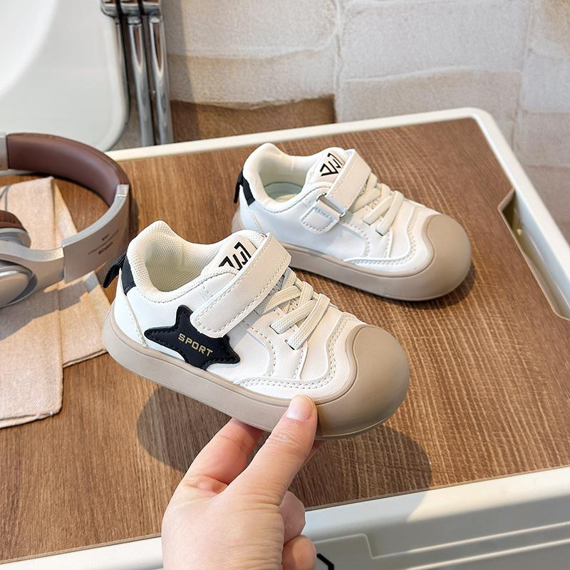 

Детская обувь универсальная мягкая подошва нескользящая пятиконечная звезда весна новая девочка дети мальчики спортивная обувь милая универсальная 25 чёрный