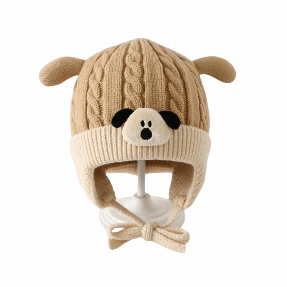 Breathable Toddler's Plush Knitted Hat 6-36 Months Kids Ear Protection Hat  Winter Season