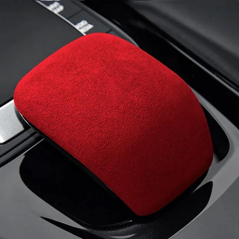 For Mercedes-Benz A-Class/CLA-Class/AMG  to Present Alcan tara Gear Shift Knob Cove Car Gearshift Handle Protective Shell