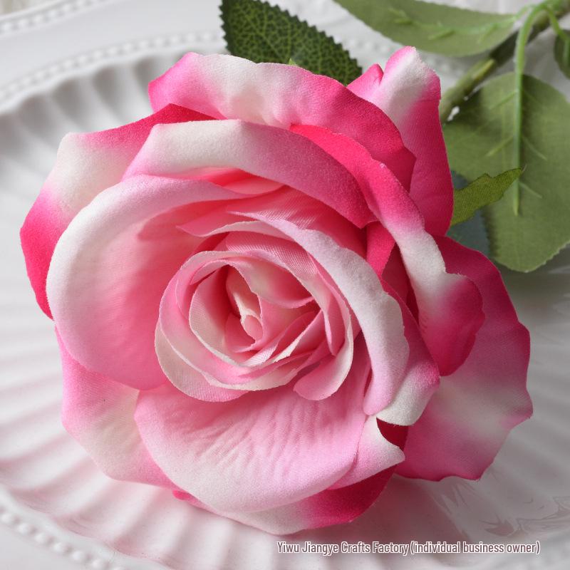 Large Flannel Rose Silk Bouquet for Wedding and Valentine's Day Home Decor