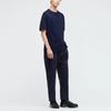 Uniqlo X Jil Sander Collaboration Solid Color Cotton Crew Neck Short Sleeve T-Shirt Men Tops Blue 436133-69