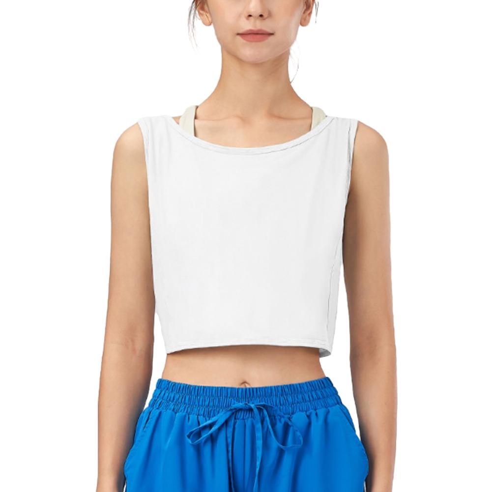 

Женские летние топы футболка с открытой спиной одежда для йоги свободная быстросохнущая бег фитнес накидка XL