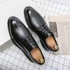 Leather Shoes Men's 38-46 Autumn New Business Dress Casual Shoes British Pointed Men's Shoes Groom Wedding Shoes