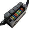12V 24V 2 3 4 6 11Way Relay Box Fuse Relay Box with 4P 5P Relays 12V 24V Automotive Universal Fuse Panel For Automobiles Ships Relays 5