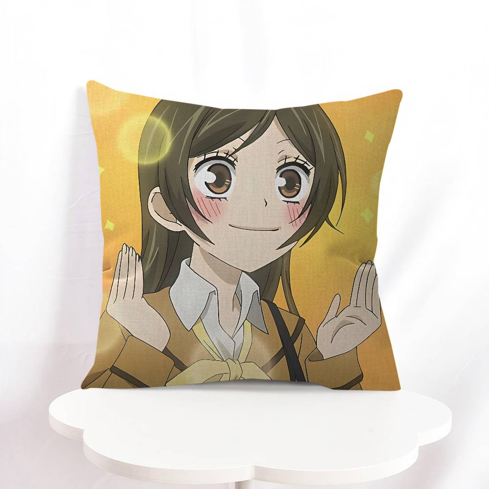 

K-Kamisama Kiss Pillow Covers Cartoon Sofa Decorative Home Double-sided Printing Short Plush Cute Cushion Cover 16x16Inch
