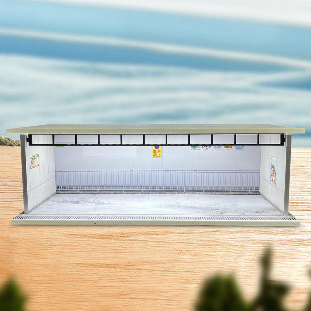 1/64 Diecast Model Car Display Case Garage for Toy Cars with Light Collection Accessory Collectible