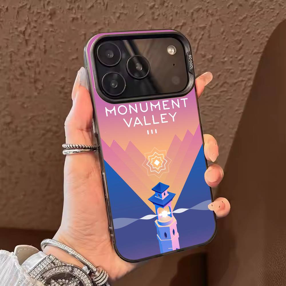 

Monument Valley Phone Case For iPhone 17 16 15 14 13 12 11 Pro Max Plus Silver candy Matte Cover iPhone16e