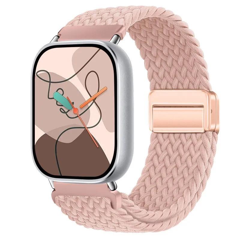 

2025 для XIAOMI Магнитная петля для Xiaomi Redmi Watch 4 5 Ремешок Регулируемый плетеный спортивный нейлоновый сменный браслет для Miband 8 pro/9 pro ремешок For Redmi watch 4