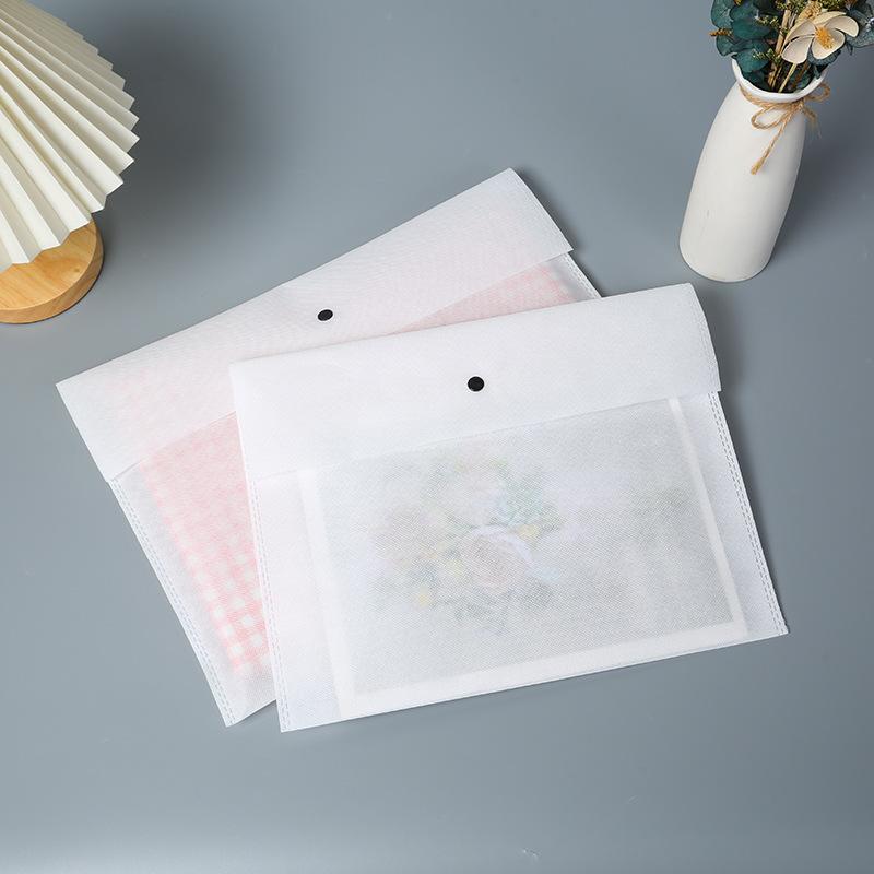 Non Woven Concealed Buckle Clothing Bag Button Packaging Pocket Dustproof and Environmentally Friendly Bag Coat Suit Underwear Packaging Bags