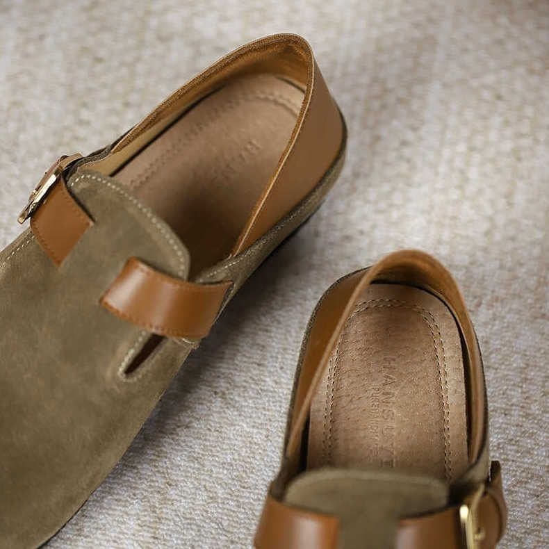 Scarpe Boken scarpe da donna Nuove per Primavera e Autunno Scarpe Le Fu Calcio con un piede Punta tonda Versatili Scarpa singola Boken Scarpe piatte tipo mocassino