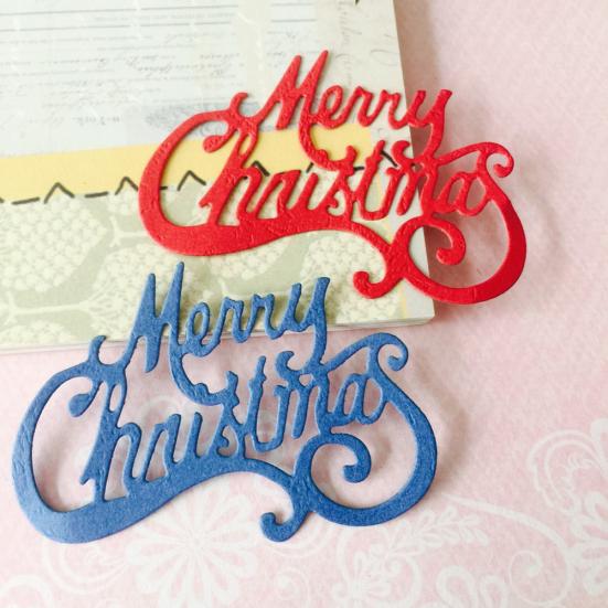 Merry Christmas DIY Metal Cutting Die Stencil Scrapbook Paper Cards Album