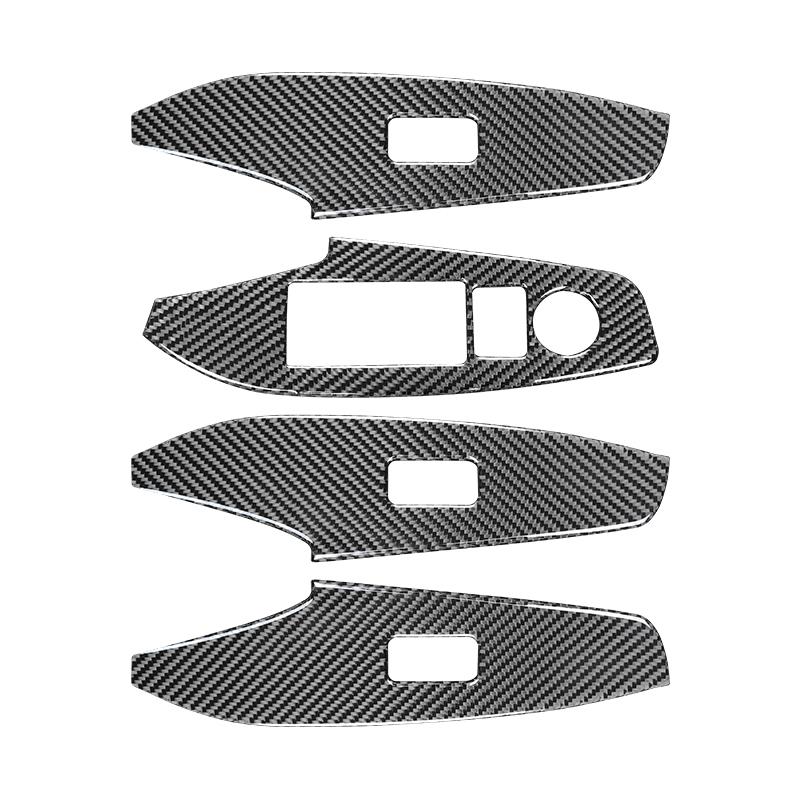 

Для Mazda 3 Axela 2014- Окна Панель управления Декор Накладка из углеродного волокна Декоративная полоса ide Аксессуары для салона автомобиля 3D Наклейка Right-hand drive