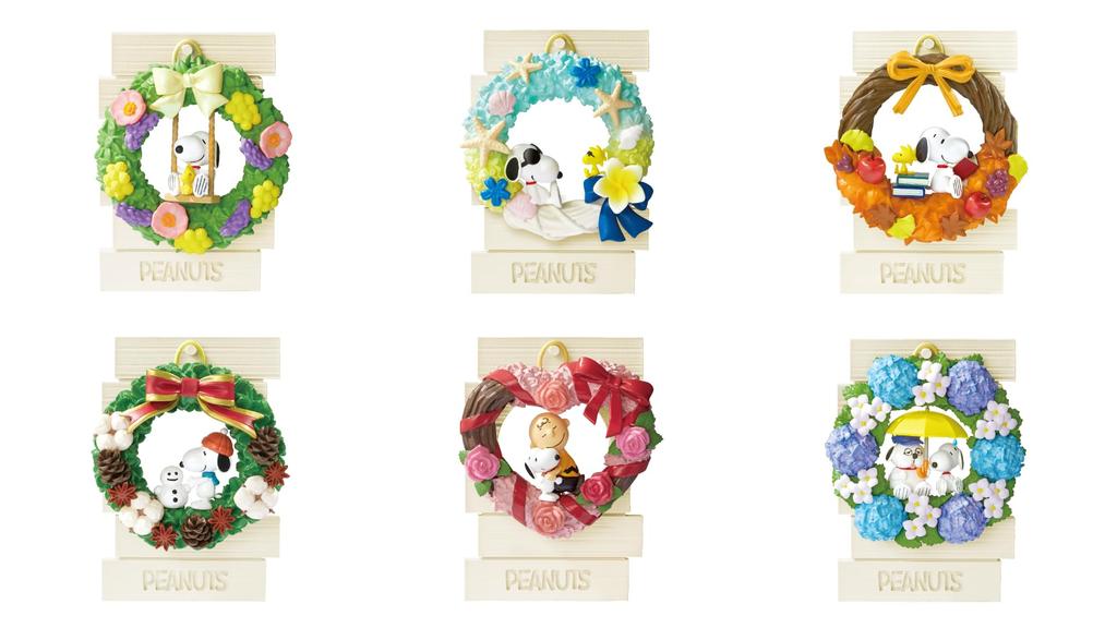 Re-Ment Peanuts SNOOPY Wreath Collection 1 Box H120 x W145 x D185 ATBC-PVC, ABS