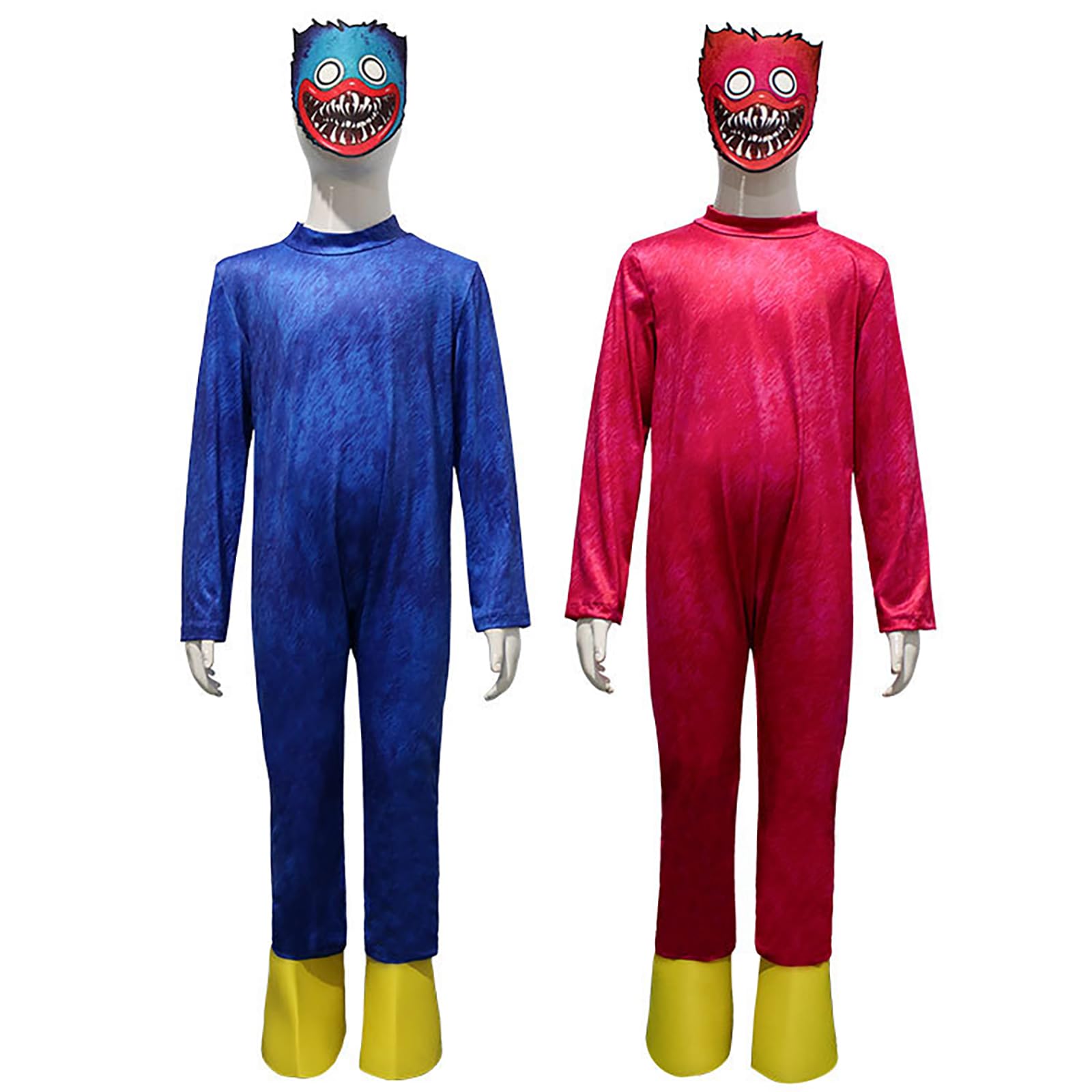 

[Milky Time] Poppy Playtime Huggy Wuggie Kissy Missy Cosplay Halloween Kids (Huggie Wuggie, 140cm)