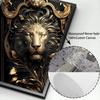 Metal Sculpture Gorilla King Canvas Painting Print Golden Lion Tiger Deer Bull Poster Art Animal Statue Picture Wall Decoration