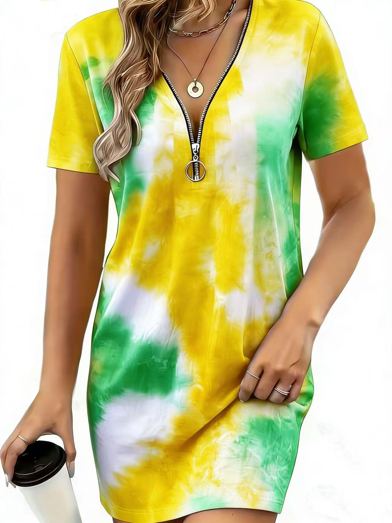 2026 New Plus Size Women s Breathable Camouflage Casual Dress - European & American Style, Polyester 5XL