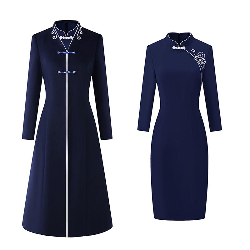 Tluoman Professional New Chinese Style Wool Blend Overcoat