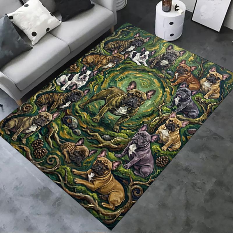 2025 New Cute puppy Carpet Rug for Living Room Bedroom Home Sofa Decoration,Kids play Non-slip Floor Mat