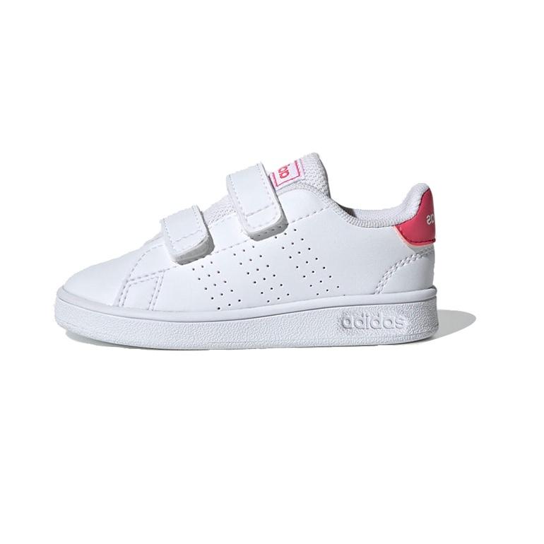 (TD) adidas Advantage J  White Pink  Baby EF0300 EU 22