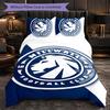 Millwall Football 3 Piece Bedding Set Soft Duvet Cover Set with Pillowcases Printed Bedroom Decor Set for Home