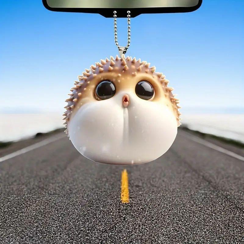 Hedgehog Whimsical Acrylic Ornament Perfect For Festive Christmas Tree Decor