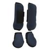 Horse Tendon Boots PU Elastic Shock Absorbing Protective Front Hind Horse Leg Guard for Off Road