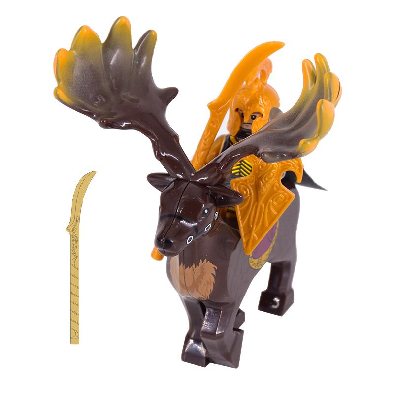 1ks Středověcí rytíři Trpaslík Koza Kanec Jezdci Vojáci Mini Akční lotr Figurky Stavebnice Zbroj Štít Zbraň Hračky Pro Děti