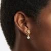 Dior Asymmetrical Design Star Decoration Resin Ear Clips Women Ear Clips Gold E3965WOMRS_D301