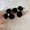 Elegant Zircon Flower Stud Earrings - Women’s Fashion, Light Luxury, Sweet & Versatile