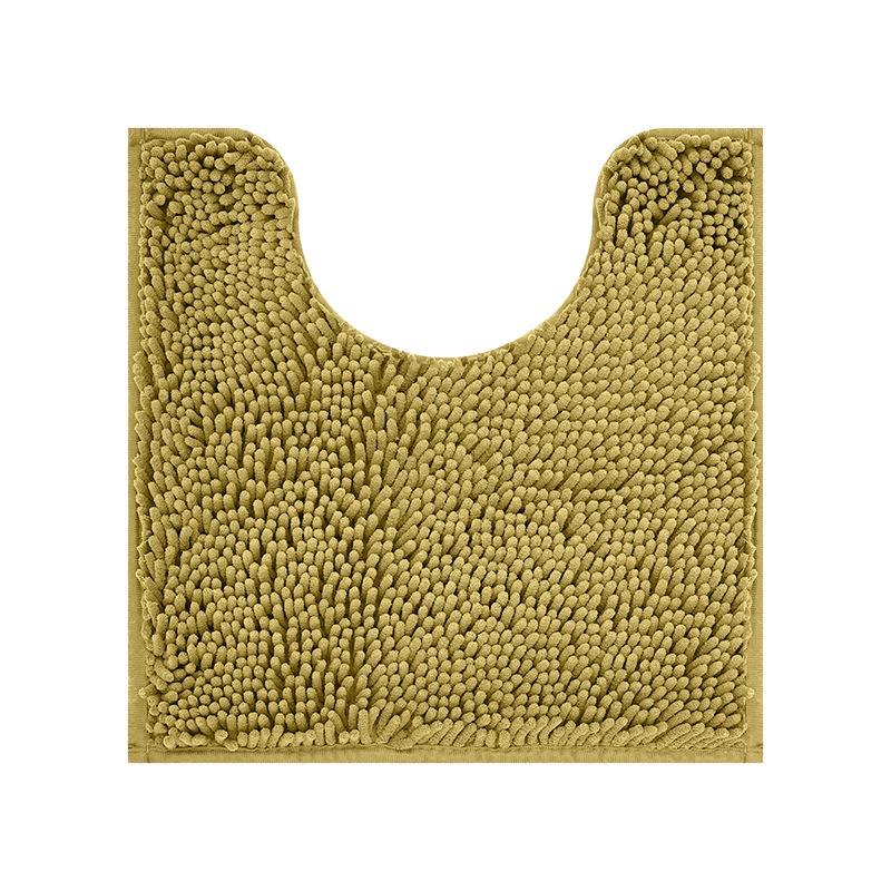 

Коврик для туалета в полоску синели U-образный, впитывающий коврик для ванной комнаты, нескользящий плюшевый коврик для ванной комнаты, контурный коврик для ванной, пригодный для машинной стирки, для основания унитаза