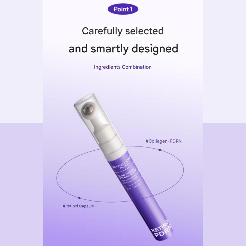 CareZone Plus Radiance & Firming Eye Ball Serum 15ml – Daily Eye Care Serum
