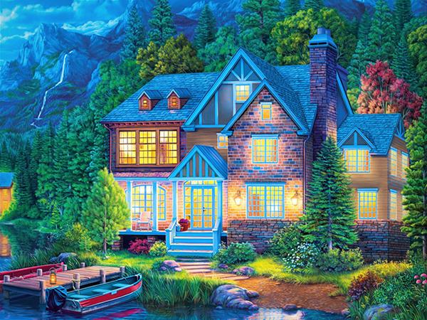 Night Painting Diamond Pictures Diamonds 5d Fast Delivery Decorative Paintings Mosaic Embroidery Full Accessories Art Kit Pen