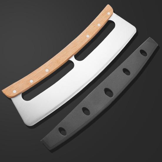 Kráječ na pizzu Kolébková čepel Ostrý Nerezový Kráječ na pizzu Kolébkový Kráječ s Ochranným Pouzdrem Příslušenství pro Pece na pizzu