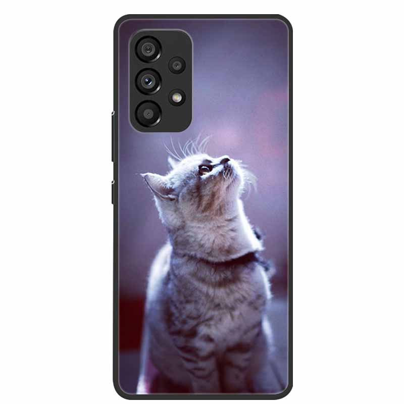 For Samsung Galaxy A53 5G Case Animals Silicone TPU Soft Phone Back Cover Case For Samsung A53 5G SamsungA53 Wolf Funda Coque