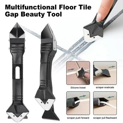 Multifunktionales Schaber-Abzieher-Set, Werkzeuge, Applikator, Silikonschaber, Abdichten, Reinigen, Glas, Verfugen, Dichtstoff, Entfernung, Spachtel